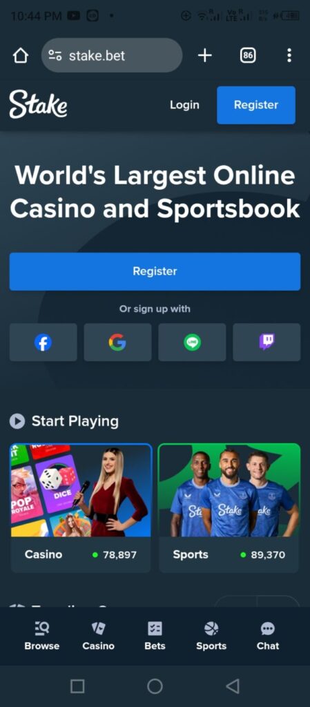 Stake website Interface